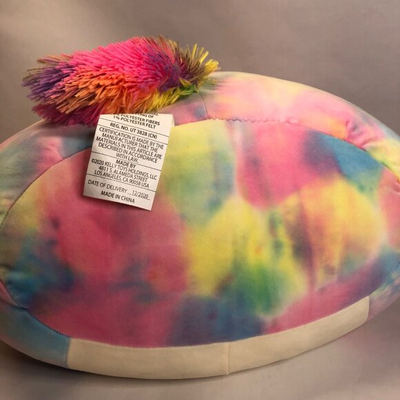 Squishmallow Jaime The‎ Tie Dye Winking Pegasus 18" Jumbo Kelly Toys Spring 2021 - Picture 8 of 11